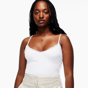 Aritzia Wilfred Pixie White Tank